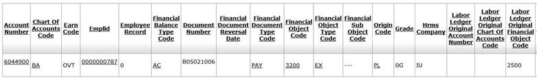 Labor Ledger View Drill-Down Part I